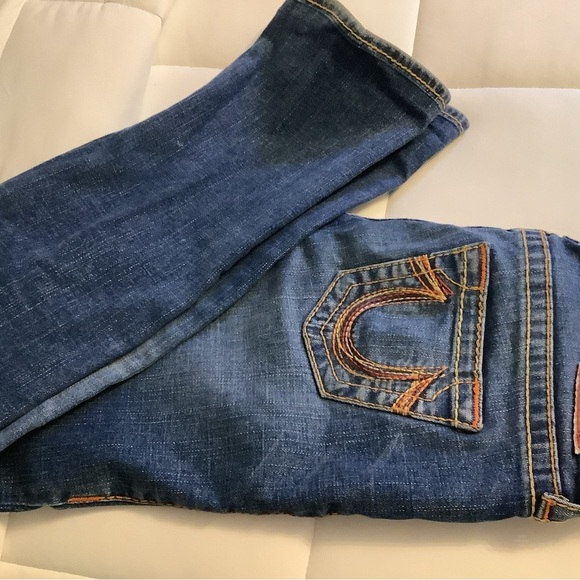 True Religion Women's Rainbow Gina Blue Jeans Size 26 - Picture 14 of 14